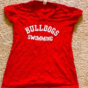 Vintage style bulldogs tee shirt